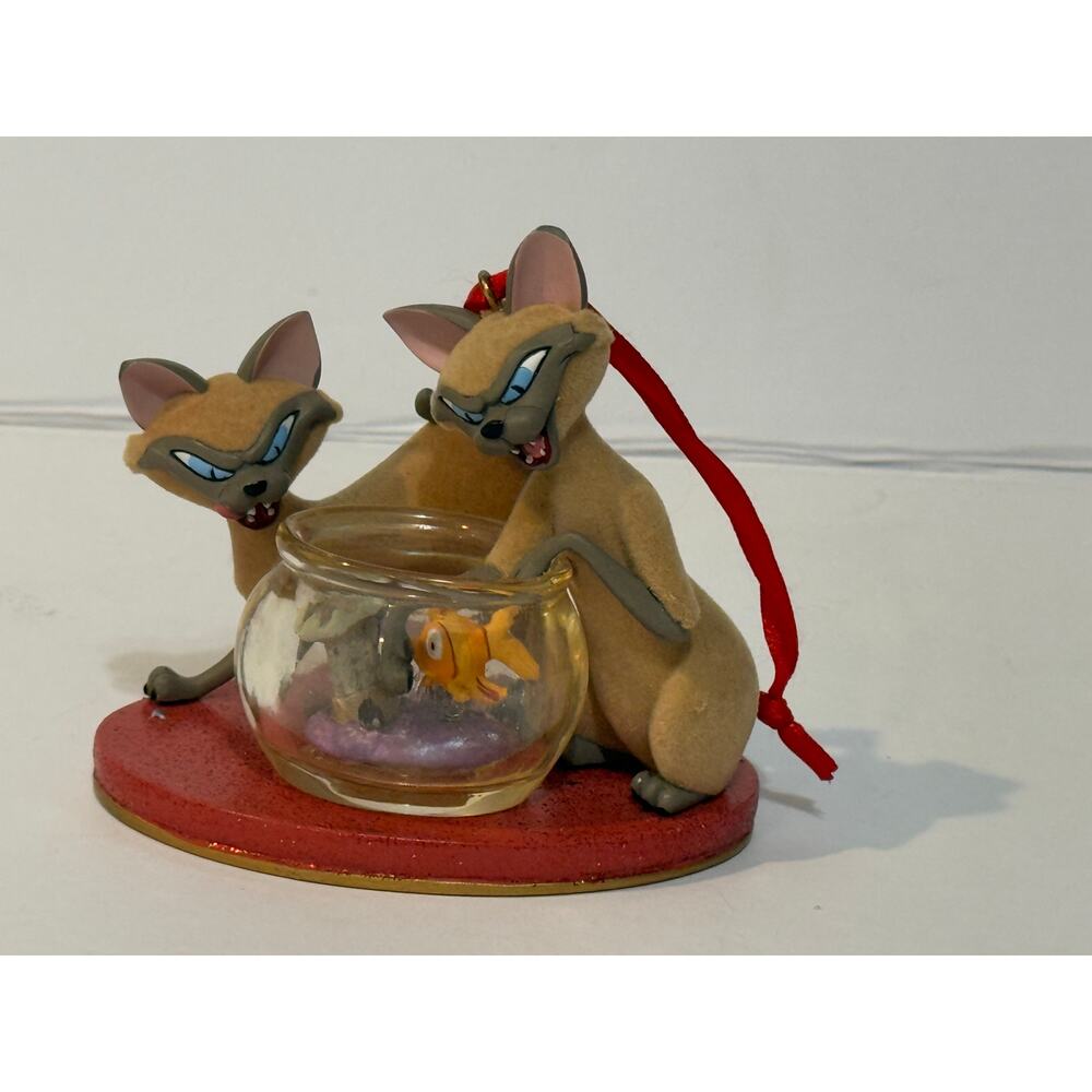Disney Store Sketchbook Ornament Lady And The Tramp Si & Am Siamese Cats 2016
